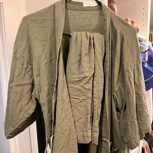 Oddbird Co sile cloth two piece loungewear set